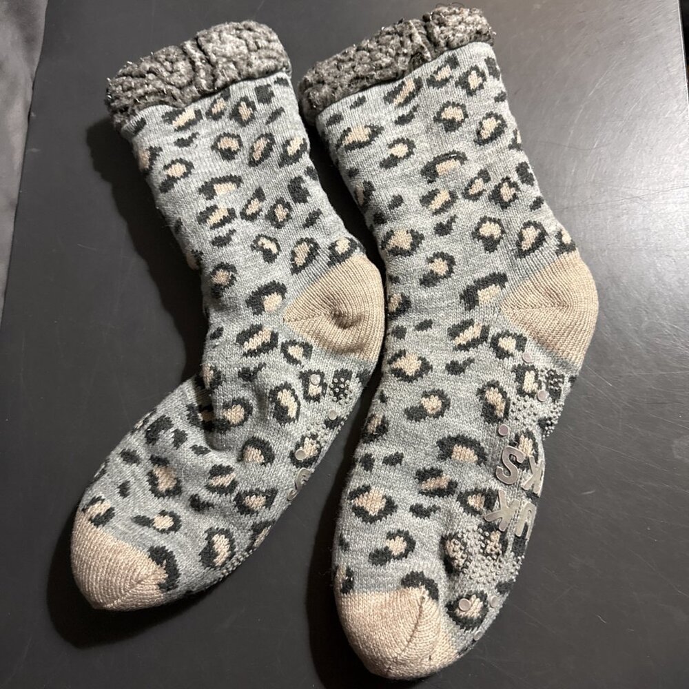 LUK-EES by MUK LUKS Womens Slipper Socks L/XL Shoe Size 8-10 Preowned